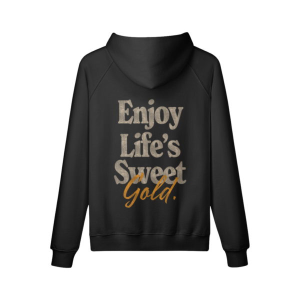 Sweet Gold Fleece Lined Hoodie Back